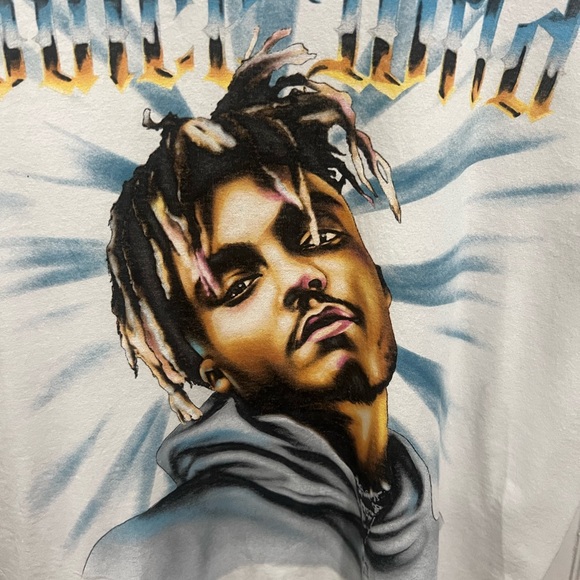 Juice World Adult Size Medium Airbrush Graphic Concert Tee shirt White - Picture 2 of 7